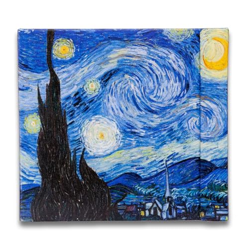 Watercolor Paper Pad — Magnetic Hardcover — 100% Cotton Watercolor Paper, Cold Press 200 GSM — 40 Sheets — Lay-Flat Watercolor Sketchbook — Art Supplies — KIROSKETCH (Starry Night 8,5x7,7 in) - color: Starry Night, size: 8.5x7.7 inch (Square)