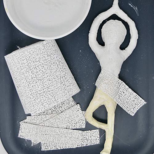 Activa Rigid Wrap Plaster of Paris Cloth, 6-in x 15-ft | Ideal Sculpting Medium for Arts & Crafts | Easy to use just dip in water, extra creamy for a smooth finish, cuts with scissors, dries hard in 5 minutes, paintable - size: 8" X 15'