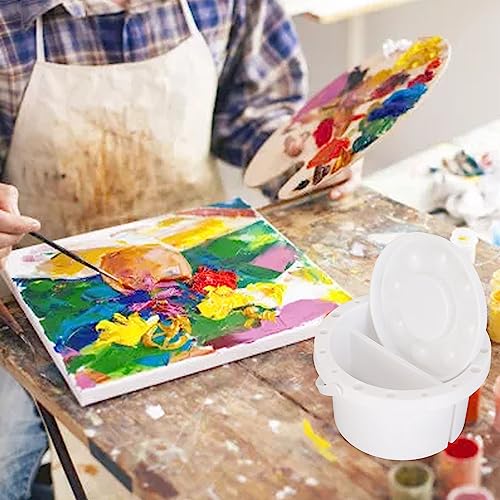 Paint Brush Cleaner Washer All-in-One Palette and Brush Holder