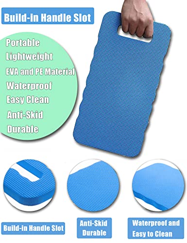 YWSHF 4 PCS Garden Kneeling Pad,Knee Mat Waterproof Foam Knee Pads for Gardening,Cleaning,Baby Bath,Yoga,Praying and Exercise 15.745'' x 7.09'' x 0.79'' Blue - color: Blue-4 PCS