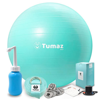 Tumaz Birth Ball for Pregnancy & Labor, Exercise Ball with Pump - size: M (58-65 cm)