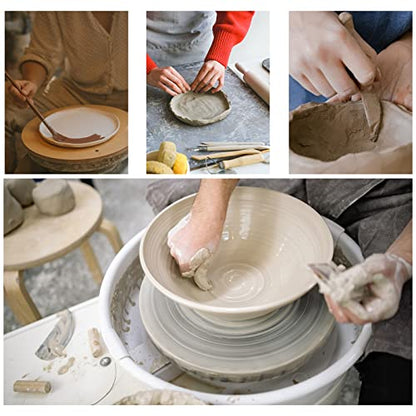 Air Dry Clay 10 LBs, Pottery Modeling Clay for All Purpose Hand Modeling and Throwing, Non-Toxic (Gray) - color: Gray