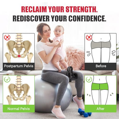 Thigh Trainer for Women, 10-100lb Adjustable Pelvic Floor Exercise