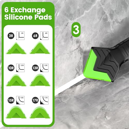 Goopreen Silicone Caulking Tool Kit-3 in 1 Caulk Tool Caulk Remover Tool(Stainless Steel) Silicone Seam Tool and Putty Knife Sealant Finishing Tool for Bathroom Kitchen Floor Window Sink Seal - style: Classic Set