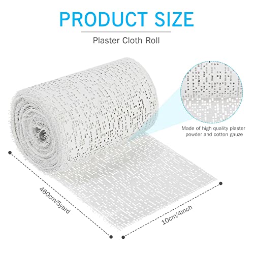 Preboun 30 Pack Plaster Cloth Gauze Bulk for Craft Art, 4 Inch x 180 Inch | Ideal Paper Mache Belly Casting Mask Making, Plaster Strips School Classroom Back to School Art Projects - size: 4 Inch X 180 Inch