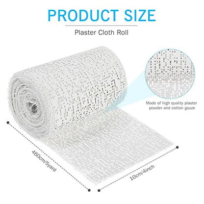 Preboun 30 Pack Plaster Cloth Gauze Bulk for Craft Art, 4 Inch x 180 Inch | Ideal Paper Mache Belly Casting Mask Making, Plaster Strips School Classroom Back to School Art Projects - size: 4 Inch X 180 Inch