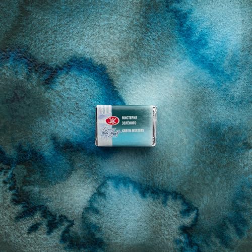 White Nights Limited Edition Granulation Metamorphoses Watercolor Collection of Professional Artist Grade Paints Vibrant Lightfast Colors by Nevskaya Palitra (Green Mystery) - color: Green Mystery