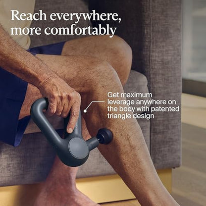 TheraGun Therabody Relief Massage Gun | for Daily Comfort | 3-Speed | Black | Quiet Handheld Percussion Muscle Massager for Back, Leg & Shoulder Pain Relief. Lightweight, Easy to Use, Ergonomic Grip - color: Black - 3 Attachments
