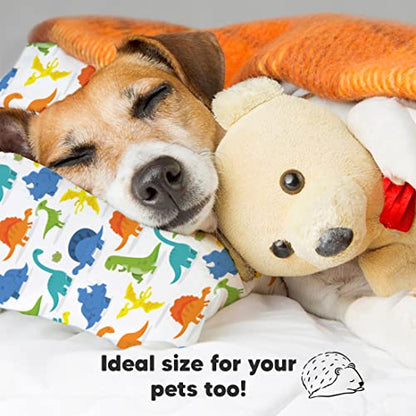 Toddler Pillow with Pillowcase, 13x18 My Little Dreamy Pillow (Happy Dino) - color: Happy Dino