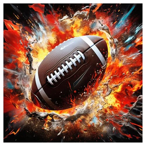 Football Diamond Art Kits for Adults, Diamond Painting Kits 14x14 Inch | Diamond Painting Kits for Adults Beginners, Gem Art, 5D Full Drill, DIY Arts and Crafts for Gift Home or Decor - color: Style 64