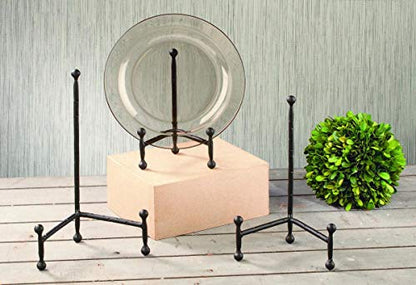 TRIPAR Modern Tripod Easel Display, Black Finish (5.25-Inch Depth, 1 Foot Height) - Lightweight & Durable Design - Perfect for Displaying Decorative Pictures, Artwork, Plates, Tiles, & More (10 Inch) - size: 10 Inch