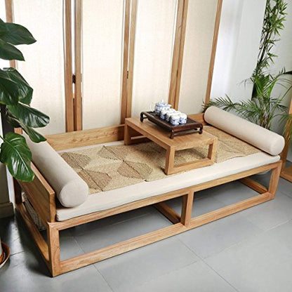 HUAWELL Hand Woven Floor Pillow Cushion Seating Throw Cover Decorative (70.8 * 23.6 Inch) - size: 70.8*23.6 Inch