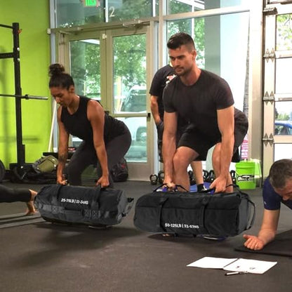 GarveeLife Workout Sandbag Unfilled - 5-200 LBS Heavy Duty Fitness Sandbag for Strength Training, Core & Full-Body Exercises | Adjustable Weight Home Gym - size: 25+75+125 LB
