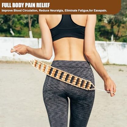 KintKita Wood Therapy Massage Tool 6 in 1,Lymphatic Drainage Massager Maderoterapia Kit Professional Body Cellulite Massager for Body Sculpting,Contouring,Relief Muscle,Anti-Cellulite