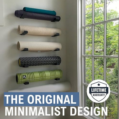 StoreYourBoard Yoga Mat Holder Wall Mount, Foam Roller Rack, Large - size: Large