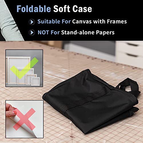 Sleekspace Art Portfolio Case. Soft Case Professional Portfolio with Multi Handles for Artwork Storage,Presentation Book Carrying,Artist Portfolio Bag - size: 24x36 Inches