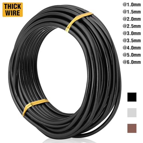Bronze-1.0-Anodized Aluminum Bonsai Training Wire 250g Large Roll,Many Size to Choose,KSVZS Bendable Metal Wire for Crafts,Sculpting,Armature and Daily Use,Necessities for Family - size: Bronze-1.0, style: Bronze-1.0