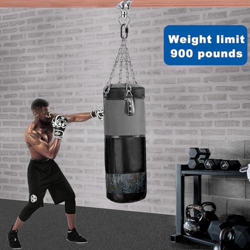 Swing Hanger Ceiling Mount with Double Bearing Hanging Chair Hanger 900 LB Capacity Stainless Steel Hammock Hardware 360° Swing Hook for Aerial Silks, Punching Bag, Hanging Chair, Gymnast Ring - color: 2 Holes Base Silver Swing Hanger