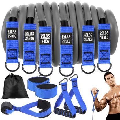 Kifmurase Heavy Resistance Bands,300lbs Exercise Bands with Handles for Men
