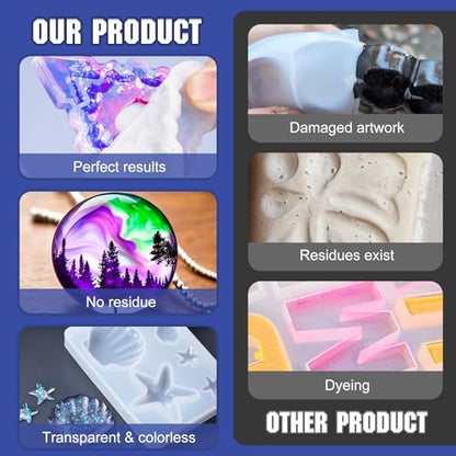 Silicone Mold Release Spray - 7oz Fast-Drying Non-Stick Water Based Mold Release Agent, Promotes Mold Longevity, for Epoxy Resin, Candle, Soap, Plaster, Plastic & Silicone Molds