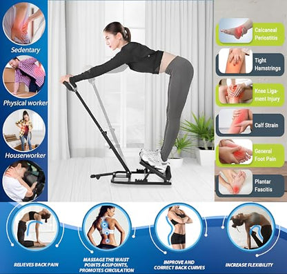 Adjustable Slant Board for Stretching, Rehabilitation, Physical Therapy, Pilates, Yoga, Squats – Calf, Hamstring, Plantar Fasciitis, Achilles Tendonitis, Full Body Home Exercise Tool