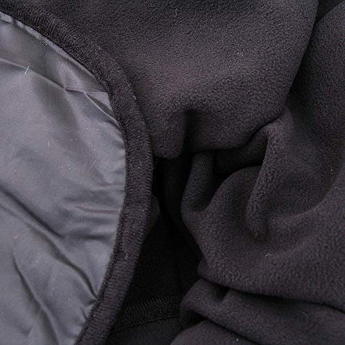 Threadart Waterproof Blanket Outdoor Stadium Blanket | Black - color: Black