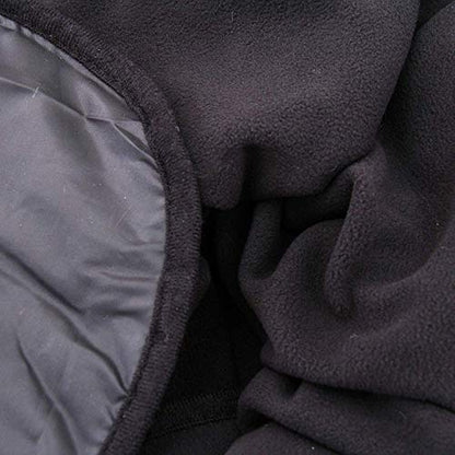 Threadart Waterproof Blanket Outdoor Stadium Blanket | Black - color: Black