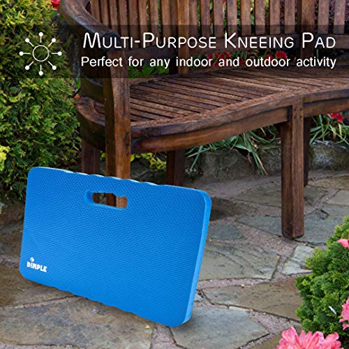 Dimple Thick Kneeling Pad | Garden Pad for Gardening | Kneeling Pad for Work | Garden & Bathtub Kneeler for Baby Bath | Kneeling Mat for Exercise & Yoga (XL) 17.8 x 11, Thickest 1-½"(2 Pack, Blue) | Garden & Bathtub Kneeler for Baby Bath, Kneeling Mat for
