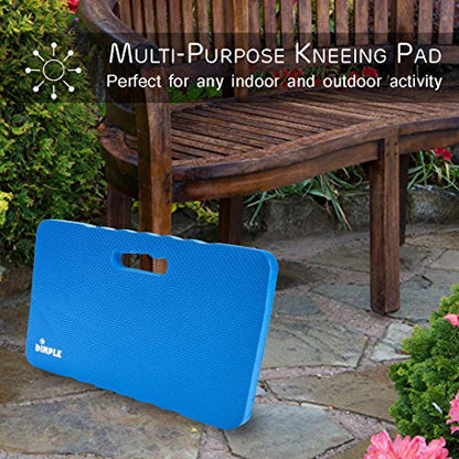 Dimple Thick Kneeling Pad | Garden Pad for Gardening | Kneeling Pad for Work | Garden & Bathtub Kneeler for Baby Bath | Kneeling Mat for Exercise & Yoga (XL) 17.8 x 11, Thickest 1-½"(2 Pack, Blue) | Garden & Bathtub Kneeler for Baby Bath, Kneeling Mat for