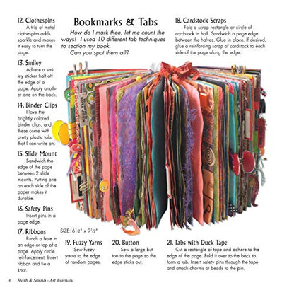 Stash and Smash: Art Journal Ideas (Design Originals) Over 120 Tips, Suggestions, Samples, & Instructions for Designing Your Own "Smash It In" Art Journals with Papers, Mementos, & Embellishments