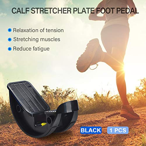 Foot Rocker Calf Stretcher Ankle Plantar Board for Achilles Tendonitis, Muscle Stretch, Feet and Shin Splint Pain Relief - Improve Calf Flexibility, Ankle Mobility - Black