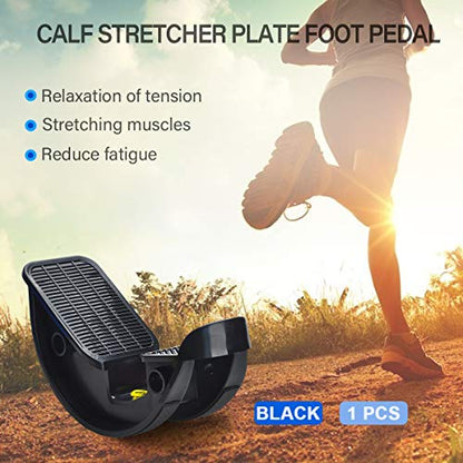 Foot Rocker Calf Stretcher Ankle Plantar Board for Achilles Tendonitis, Muscle Stretch, Feet and Shin Splint Pain Relief - Improve Calf Flexibility, Ankle Mobility - Black