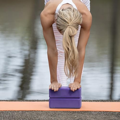 3in Foam Bulk Yoga Blocks, 10 Pack - color: Purple
