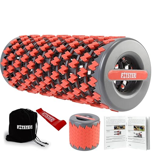 Collapsible Foam Roller for Exercise and Recovery (13 Inches), Easily Portable at 5.5 inches (Red) - color: Red