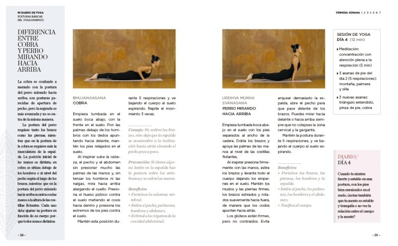 Mi diario de yoga. Cuerpo y mente sanos en 4 semanas (Edición revisada y actualizada / My Yoga Diary (Spanish Edition)