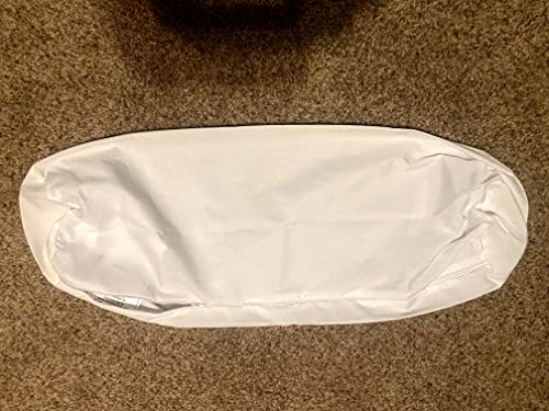 Therapist’s Choice® Bolster Cover with Zipper Closure, Soft & Durable, Size: 6" x 27" (Cover Only, Bolster Not Included) (White Polyester) - color: White Polyester