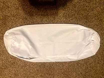 Therapist’s Choice® Bolster Cover with Zipper Closure, Soft & Durable, Size: 6" x 27" (Cover Only, Bolster Not Included) (White Polyester) - color: White Polyester