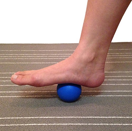 Massage Lacrosse Balls for Myofascial Release, Trigger Point Therapy, Muscle Knots, and Yoga Therapy. Set of 2 Firm Balls (Blue and Red) - color: Blue and Red