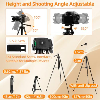 Light Box with Tripod Stand, 20"x20" LightBox with 3 Stepless Dimming Light Boards (CRI ≥95) 243 Light Beads, Shooting Tent kit with 6 Color PVC Backdrops.Photo Studio Light Box for Photography - size: 20*20*20 Inch