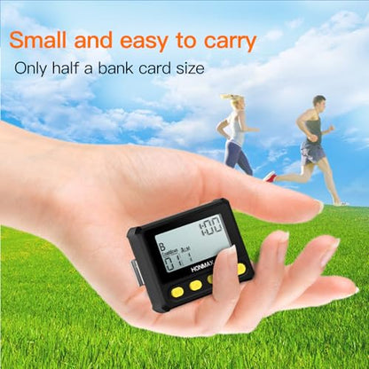 8200 Interval Timer and Stopwatch, Backlight, USB-C Charged, Clock - color: Black+yellow