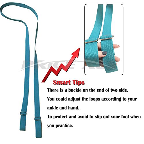 Adjustable Leg Stretcher Lengthen Ballet Stretch Band - Easy Install on Door Flexibility Stretching Leg Strap Great Cheer Dance Gymnastics Trainer Stretching Equipment Taekwondo Training - color: red