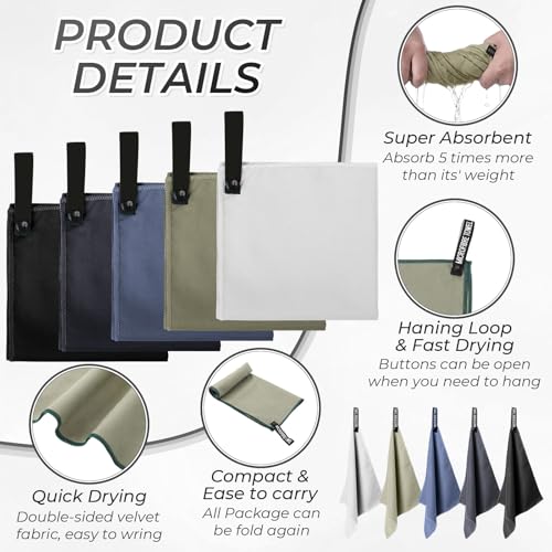 20 Pcs Workout Towels - Gym Sweat Handkerchiefs, Classic - color: Classic
