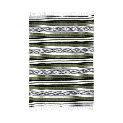 $averPak BodyForge Authentic Mexican Falsa Yoga Blanket (Green/Black/White) - color: Green/Black/White