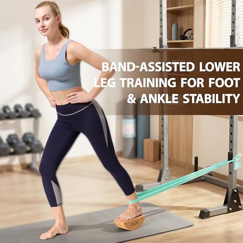 Half Moon Cork Yoga Blocks, 2 Pack Balance Trainer