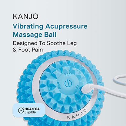 Kanjo Vibrating Acupressure Foot Pain Relief Ball - Foot or Leg Support Massager and Muscle Relaxer