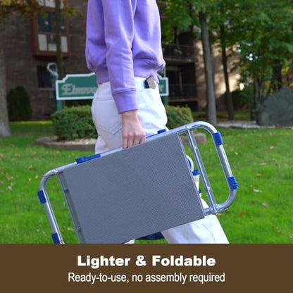 Aimerla K5 Foldable Kneeler Seat - Heavy Duty (Detachable Cloud Kneeler Pad) - Garden Stool - 2 Large Tool Bags - Portable Bench for Indoor & Outdoor - size: K5-Brown