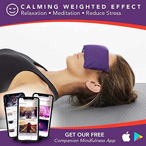 Pink Yoga Mat Bundle – Thick TPE Yoga Mat with Yoga Carry Stretch Strap & Lavender Weighted Eye Pillow – Lightweight, Sustainable & Biodegradable Yoga Kit for Relaxation, Meditation & Savasana
