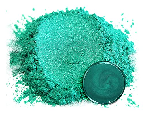 Eye Candy Pigments Premium Green Mica Powder - Peace Lilly (50gr) - for Epoxy, Resin, Soap, Paint, Woodworking, Acrylic Pouring, Bath Bombs, Fishing Lures - DIY Arts and Crafts Additive - color: Peace LIlly