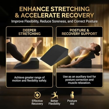 Pack of 2 Squat Wedge Block for Elevated Heel Squats and Deadlifts - Improve Mobility, Balance, and Strength - Non-Slip