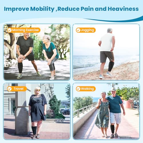 iDonua® Calf Lymphedema Compression Wrap Adjustable For Big Swollen Lower Leg - with 6 Cross Straps‌ (Tall-L) - size: Tall L